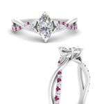 Load image into Gallery viewer, infinity-daisy-floral-marquise-cut-pink-sapphire-engagement-ring-in-white-gold-FD9986MQRGSADRPI-NL-WG
