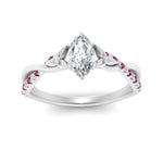 Load image into Gallery viewer, infinity-daisy-floral-marquise-cut-pink-sapphire-engagement-ring-in-white-gold-FD9986MQRGSADRPI-NL-WG
