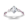 Load image into Gallery viewer, infinity-daisy-floral-marquise-cut-pink-sapphire-engagement-ring-in-white-gold-FD9986MQRGSADRPI-NL-WG