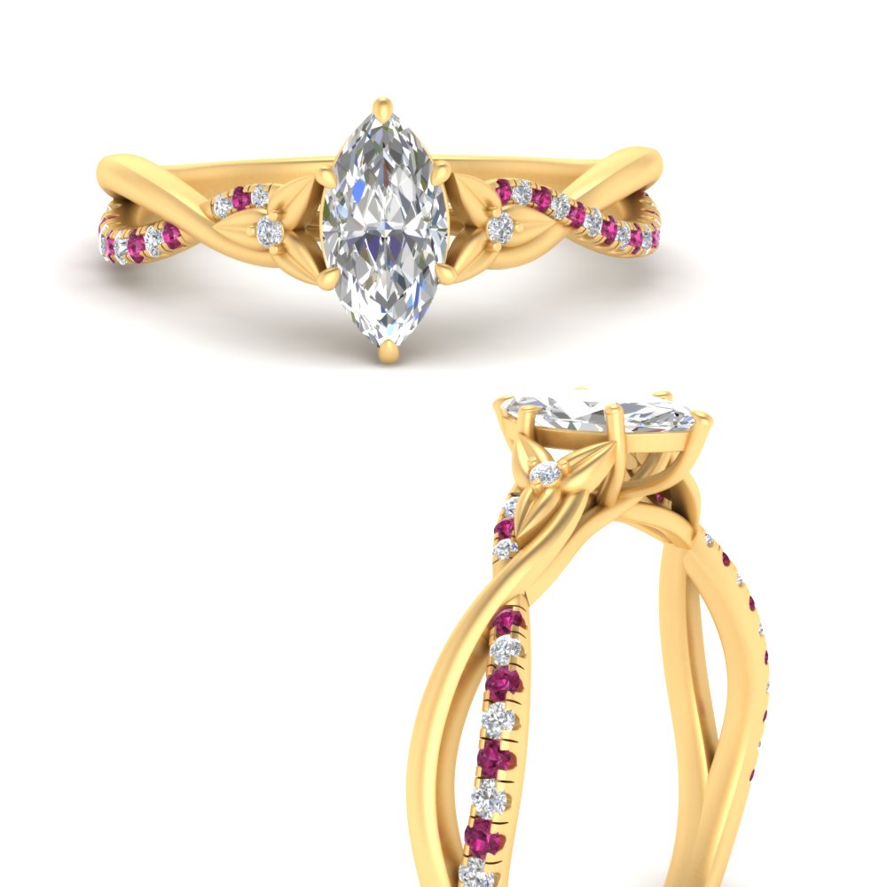 infinity-daisy-floral-marquise-cut-pink-sapphire-engagement-ring-in-yellow-gold-FD9986MQRGSADRPI-NL-YG