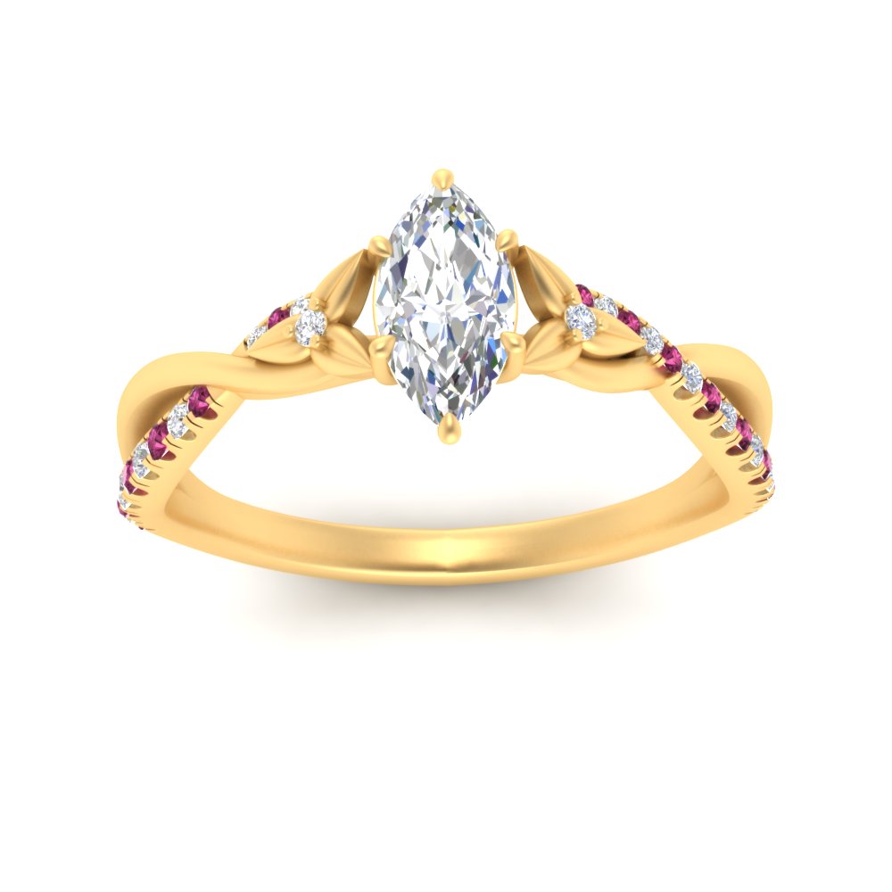 infinity-daisy-floral-marquise-cut-pink-sapphire-engagement-ring-in-yellow-gold-FD9986MQRGSADRPI-NL-YG