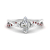 Load image into Gallery viewer, infinity-daisy-floral-marquise-cut-ruby-engagement-ring-in-white-gold-FD9986MQRGRUDR-NL-WG
