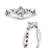 Load image into Gallery viewer, infinity-daisy-floral-marquise-cut-ruby-engagement-ring-in-white-gold-FD9986MQRGRUDR-NL-WG
