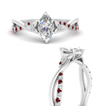 Load image into Gallery viewer, infinity-daisy-floral-marquise-cut-ruby-engagement-ring-in-white-gold-FD9986MQRGRUDR-NL-WG
