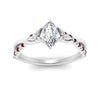 Load image into Gallery viewer, infinity-daisy-floral-marquise-cut-ruby-engagement-ring-in-white-gold-FD9986MQRGRUDR-NL-WG