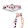 Load image into Gallery viewer, infinity-daisy-floral-marquise-cut-sapphire-engagement-ring-in-rose-gold-FD9986MQRGSABL-NL-RG