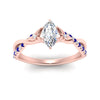 Load image into Gallery viewer, infinity-daisy-floral-marquise-cut-sapphire-engagement-ring-in-rose-gold-FD9986MQRGSABL-NL-RG