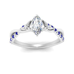 Load image into Gallery viewer, infinity-daisy-floral-marquise-cut-sapphire-engagement-ring-in-white-gold-FD9986MQRGSABL-NL-WG
