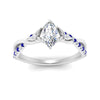 Load image into Gallery viewer, infinity-daisy-floral-marquise-cut-sapphire-engagement-ring-in-white-gold-FD9986MQRGSABL-NL-WG