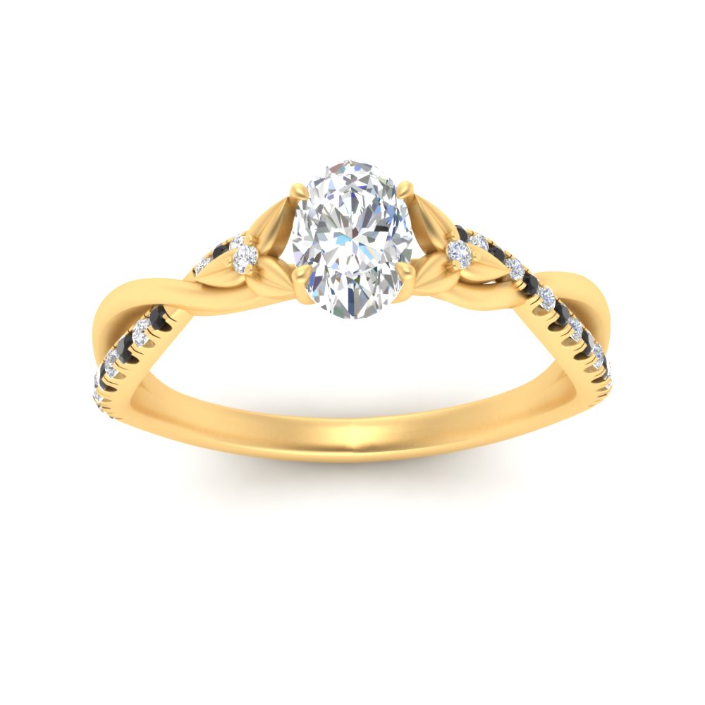 infinity-daisy-floral-oval-shaped-black-diamond-engagement-ring-in-yellow-gold-FD9986OVRGBLACK-NL-YG