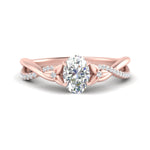 Load image into Gallery viewer, infinity-daisy-floral-oval-shaped-diamond-engagement-ring-in-rose-gold-FD9986OVR-NL-RG
