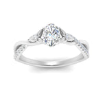 Load image into Gallery viewer, infinity-daisy-floral-oval-shaped-diamond-engagement-ring-in-white-gold-FD9986OVR-NL-WG
