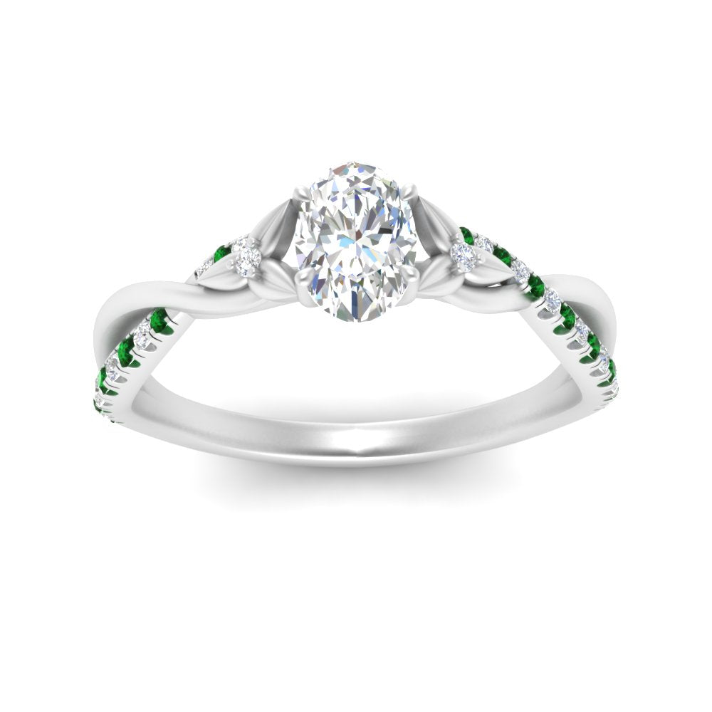 infinity-daisy-floral-oval-shaped-emerald-engagement-ring-in-white-gold-FD9986OVRGEMGR-NL-WG