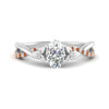 Load image into Gallery viewer, infinity-daisy-floral-oval-shaped-orange-sapphire-engagement-ring-in-white-gold-FD9986OVRGSAOR-NL-WG