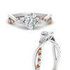Load image into Gallery viewer, infinity-daisy-floral-oval-shaped-orange-sapphire-engagement-ring-in-white-gold-FD9986OVRGSAOR-NL-WG