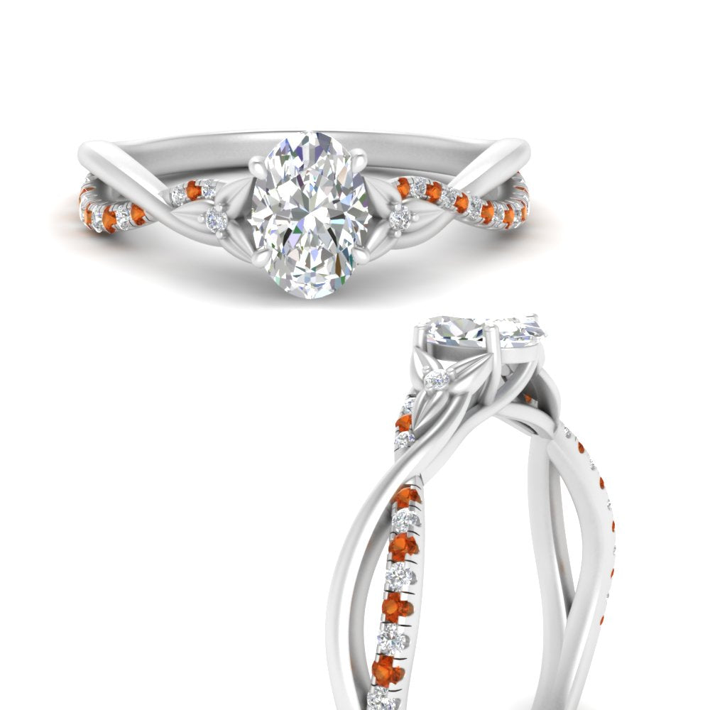 infinity-daisy-floral-oval-shaped-orange-sapphire-engagement-ring-in-white-gold-FD9986OVRGSAOR-NL-WG