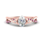 Load image into Gallery viewer, infinity-daisy-floral-oval-shaped-pink-sapphire-engagement-ring-in-rose-gold-FD9986OVRGSADRPI-NL-RG
