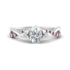 Load image into Gallery viewer, infinity-daisy-floral-oval-shaped-pink-sapphire-engagement-ring-in-white-gold-FD9986OVRGSADRPI-NL-WG
