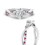 Load image into Gallery viewer, infinity-daisy-floral-oval-shaped-pink-sapphire-engagement-ring-in-white-gold-FD9986OVRGSADRPI-NL-WG
