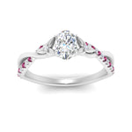 Load image into Gallery viewer, infinity-daisy-floral-oval-shaped-pink-sapphire-engagement-ring-in-white-gold-FD9986OVRGSADRPI-NL-WG
