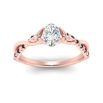 Load image into Gallery viewer, infinity-daisy-floral-oval-shaped-ruby-engagement-ring-in-rose-gold-FD9986OVRGRUDR-NL-RG
