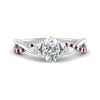 Load image into Gallery viewer, infinity-daisy-floral-oval-shaped-ruby-engagement-ring-in-white-gold-FD9986OVRGRUDR-NL-WG