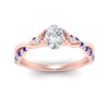 Load image into Gallery viewer, infinity-daisy-floral-oval-shaped-sapphire-engagement-ring-in-rose-gold-FD9986OVRGSABL-NL-RG