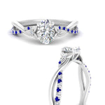 Load image into Gallery viewer, infinity-daisy-floral-oval-shaped-sapphire-engagement-ring-in-white-gold-FD9986OVRGSABL-NL-WG
