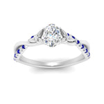 Load image into Gallery viewer, infinity-daisy-floral-oval-shaped-sapphire-engagement-ring-in-white-gold-FD9986OVRGSABL-NL-WG
