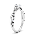 Load image into Gallery viewer, infinity-daisy-floral-pear-shaped-black-diamond-engagement-ring-in-white-gold-FD9986PERGBLACK-NL-WG
