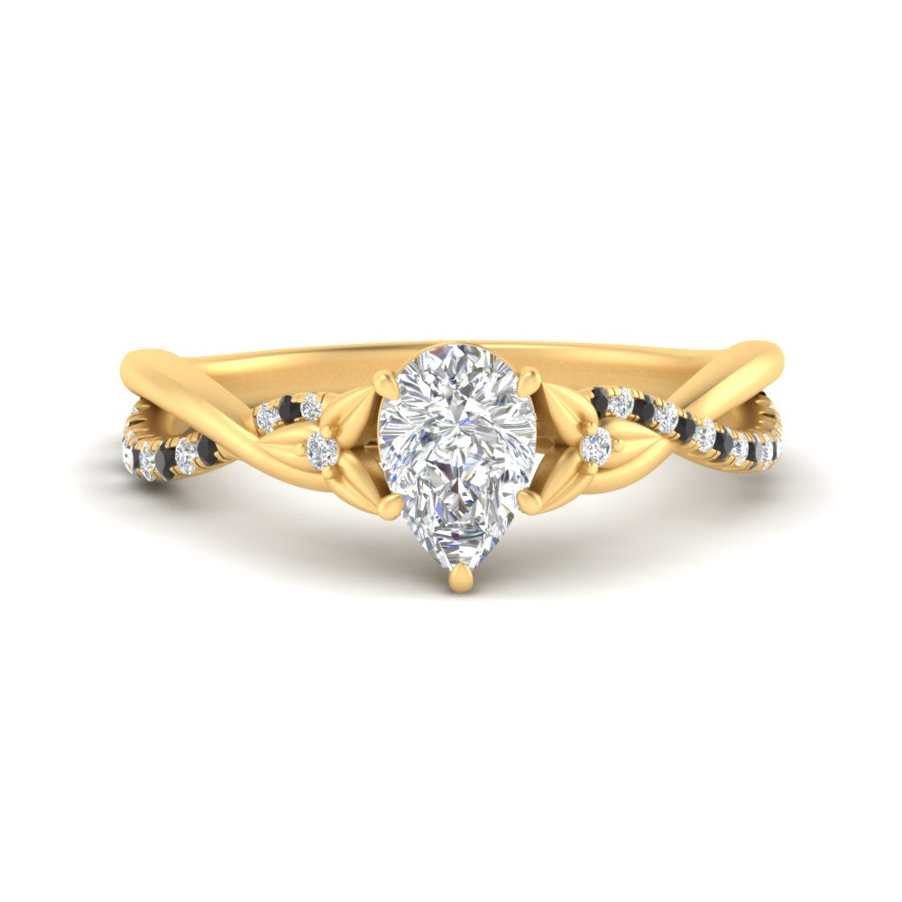 infinity-daisy-floral-pear-shaped-black-diamond-engagement-ring-in-yellow-gold-FD9986PERGBLACK-NL-YG
