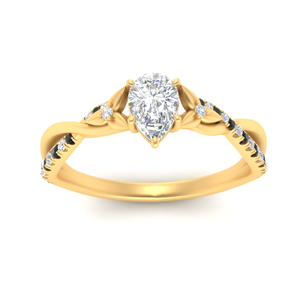 infinity-daisy-floral-pear-shaped-black-diamond-engagement-ring-in-yellow-gold-FD9986PERGBLACK-NL-YG