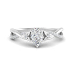 Load image into Gallery viewer, infinity-daisy-floral-pear-shaped-diamond-engagement-ring-in-white-gold-FD9986PER-NL-WG
