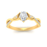 Load image into Gallery viewer, infinity-daisy-floral-pear-shaped-diamond-engagement-ring-in-yellow-gold-FD9986PER-NL-YG
