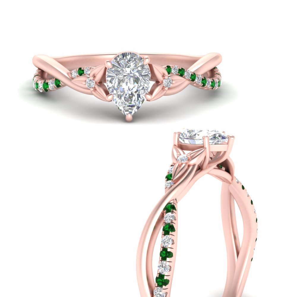 infinity-daisy-floral-pear-shaped-emerald-engagement-ring-in-rose-gold-FD9986PERGEMGR-NL-RG