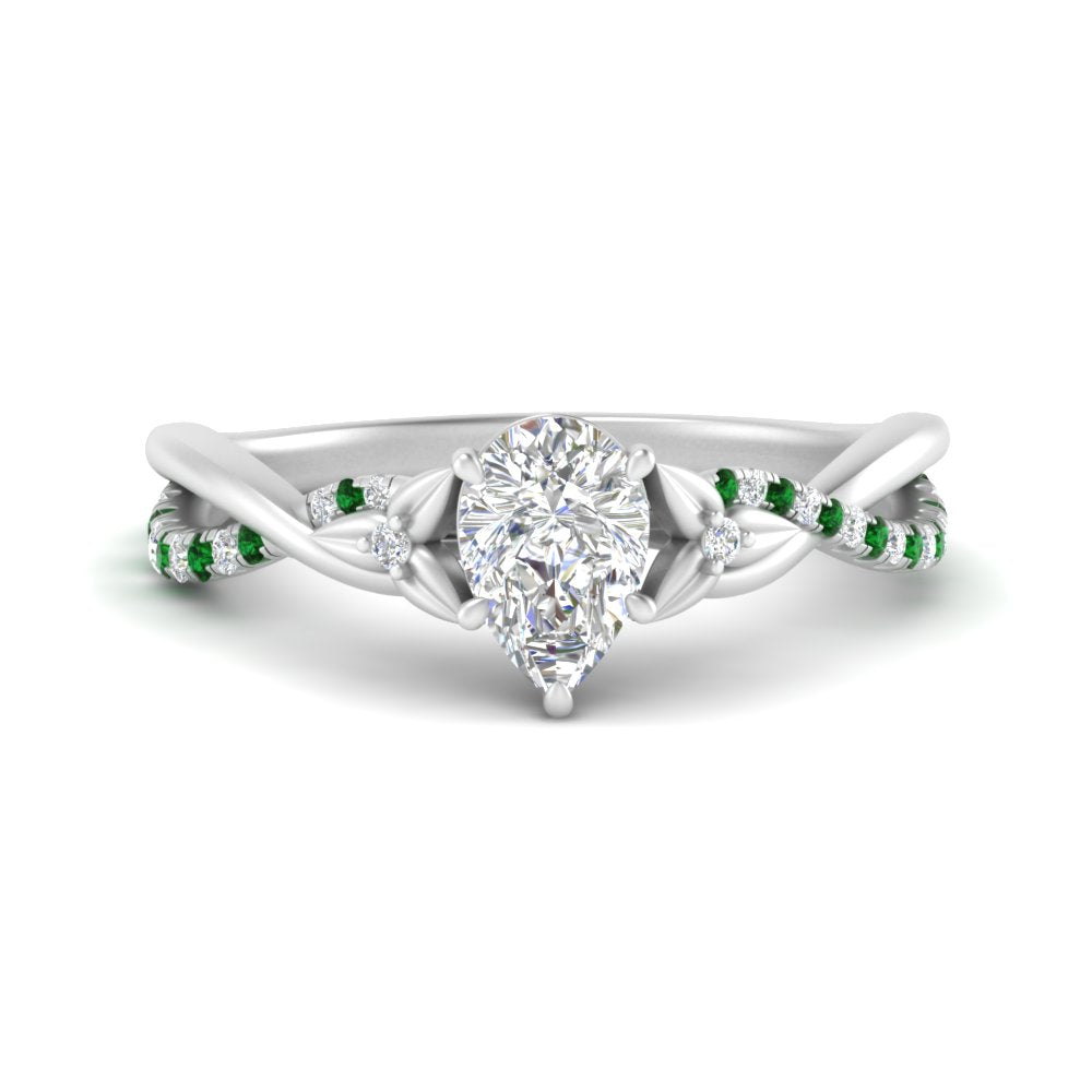 infinity-daisy-floral-pear-shaped-emerald-engagement-ring-in-white-gold-FD9986PERGEMGR-NL-WG