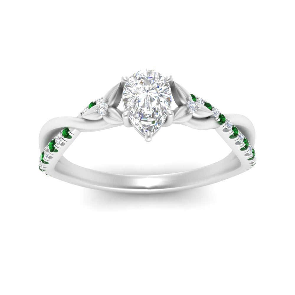 infinity-daisy-floral-pear-shaped-emerald-engagement-ring-in-white-gold-FD9986PERGEMGR-NL-WG