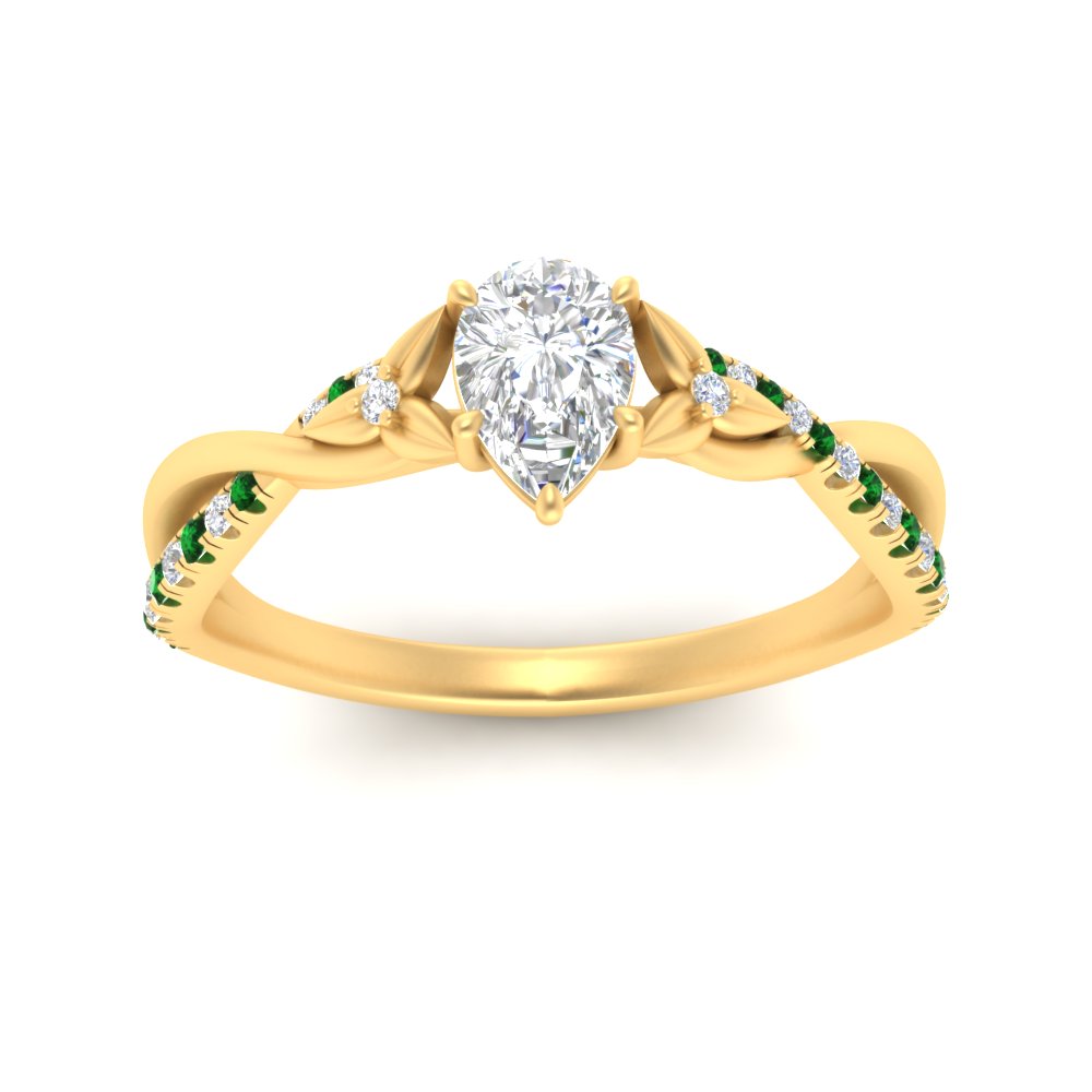 infinity-daisy-floral-pear-shaped-emerald-engagement-ring-in-yellow-gold-FD9986PERGEMGR-NL-YG