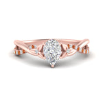 Load image into Gallery viewer, infinity-daisy-floral-pear-shaped-orange-sapphire-engagement-ring-in-rose-gold-FD9986PERGSAOR-NL-RG
