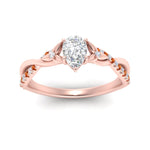 Load image into Gallery viewer, infinity-daisy-floral-pear-shaped-orange-sapphire-engagement-ring-in-rose-gold-FD9986PERGSAOR-NL-RG
