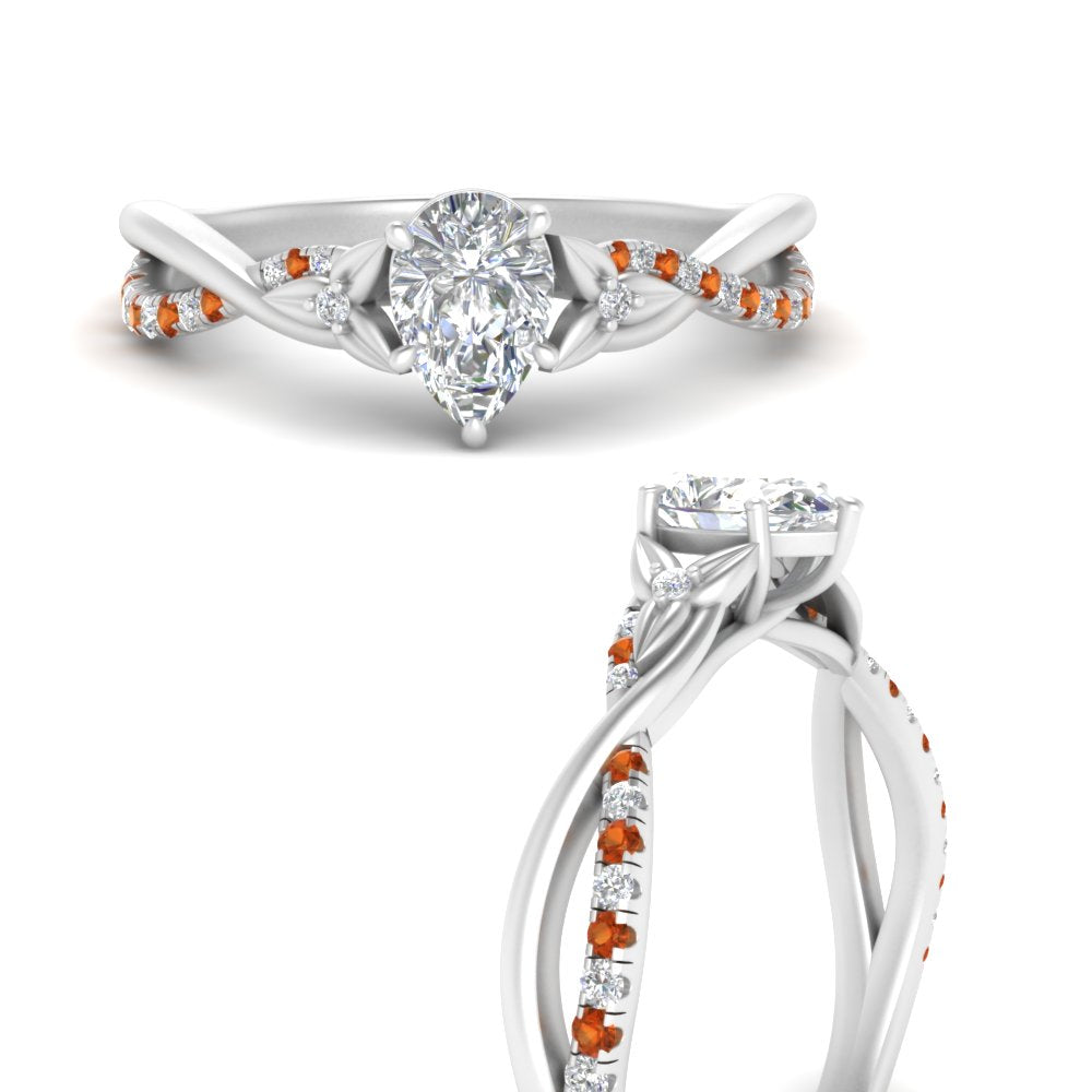 infinity-daisy-floral-pear-shaped-orange-sapphire-engagement-ring-in-white-gold-FD9986PERGSAOR-NL-WG