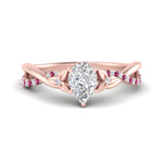 Load image into Gallery viewer, infinity-daisy-floral-pear-shaped-pink-sapphire-engagement-ring-in-rose-gold-FD9986PERGSADRPI-NL-RG
