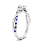 Load image into Gallery viewer, infinity-daisy-floral-pear-shaped-sapphire-engagement-ring-in-white-gold-FD9986PERGSABL-NL-WG
