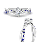 Load image into Gallery viewer, infinity-daisy-floral-pear-shaped-sapphire-engagement-ring-in-white-gold-FD9986PERGSABL-NL-WG
