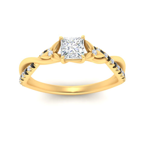 infinity-daisy-floral-princess-cut-black-diamond-engagement-ring-in-yellow-gold-FD9986PRRGBLACK-NL-YG