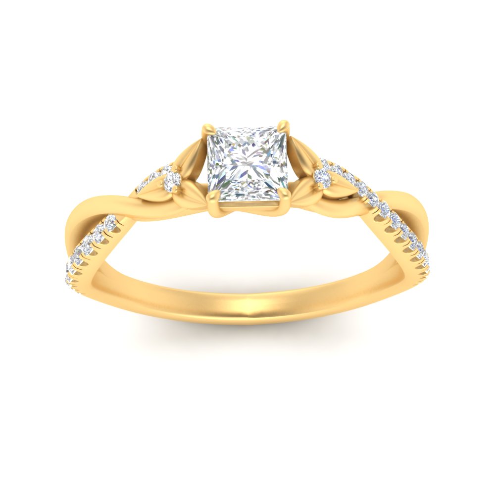 infinity-daisy-floral-princess-cut-diamond-engagement-ring-in-yellow-gold-FD9986PRR-NL-YG
