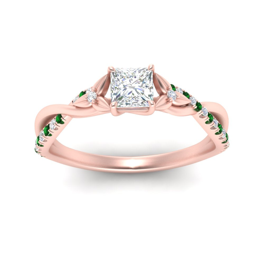 infinity-daisy-floral-princess-cut-emerald-engagement-ring-in-rose-gold-FD9986PRRGEMGR-NL-RG