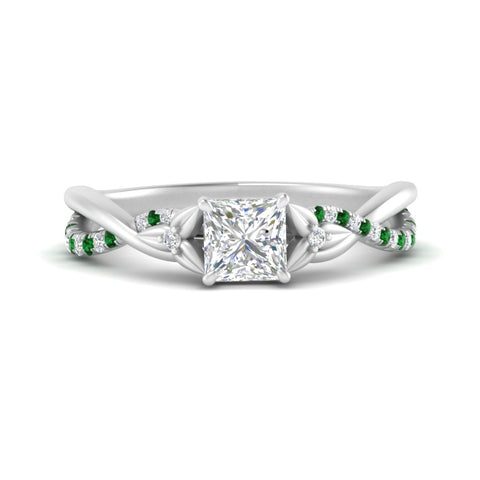 infinity-daisy-floral-princess-cut-emerald-engagement-ring-in-white-gold-FD9986PRRGEMGR-NL-WG