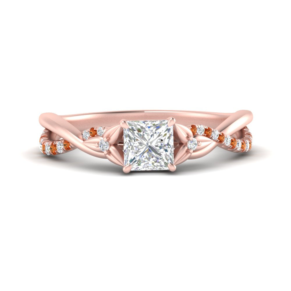 infinity-daisy-floral-princess-cut-orange-sapphire-engagement-ring-in-rose-gold-FD9986PRRGSAOR-NL-RG