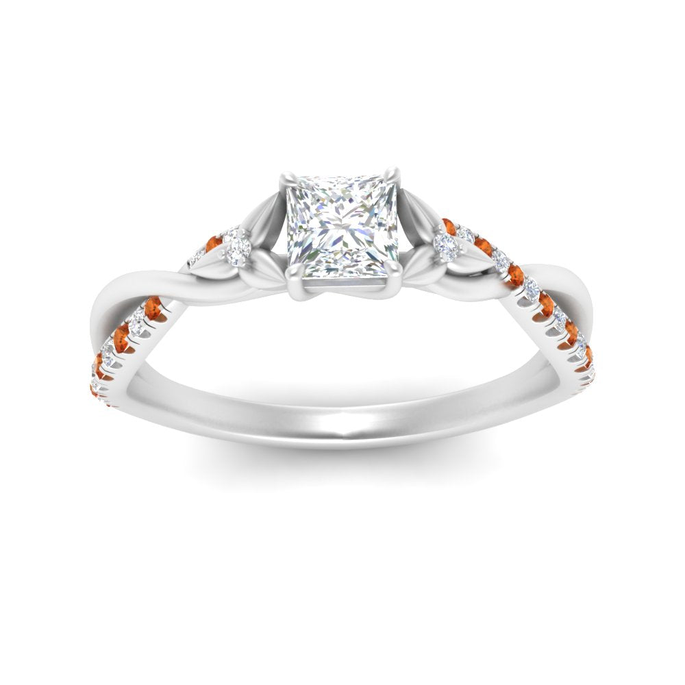 infinity-daisy-floral-princess-cut-orange-sapphire-engagement-ring-in-white-gold-FD9986PRRGSAOR-NL-WG
